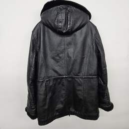 Black Leather Coat alternative image