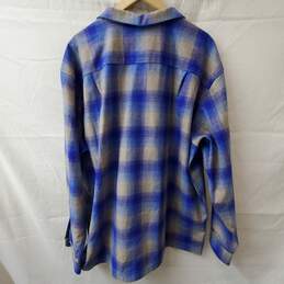 Pendleton Wool Blue Gray Flannel Original Board Shirt Size XXXL alternative image