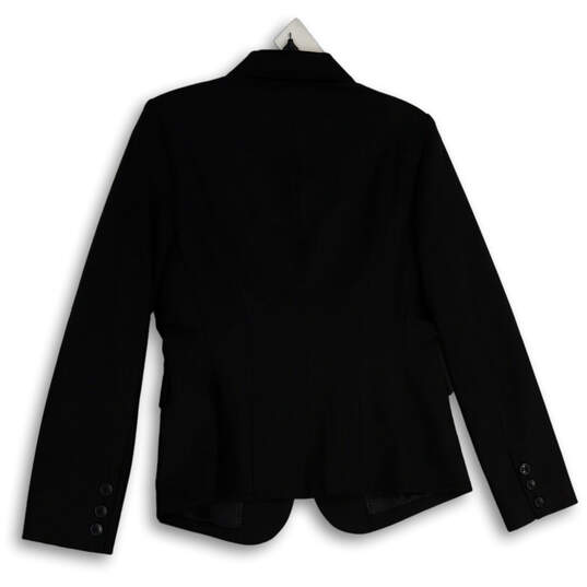 NWT Womens Black Notch Lapel Single Breasted Two Button Blazer Size 10 image number 4