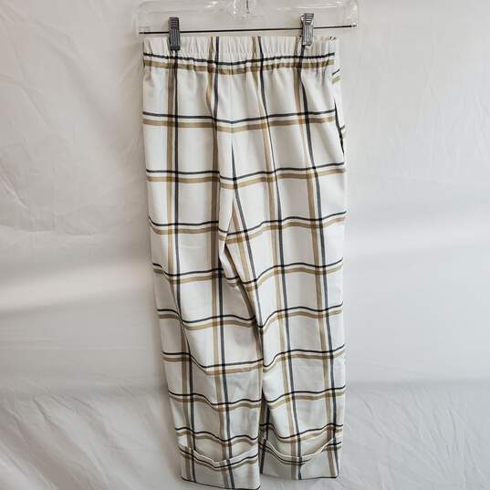 Zara Cuffed Plaid Pants Women's Size XS image number 2