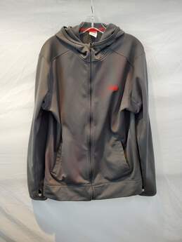 The North Face Gray Long Sleeve Full Zip Hooded Jacket Men's Size L