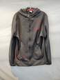 The North Face Gray Long Sleeve Full Zip Hooded Jacket Men's Size L image number 1