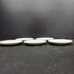 Set of 5 Vintage Homer Laughlin Fiesta White Saucers
