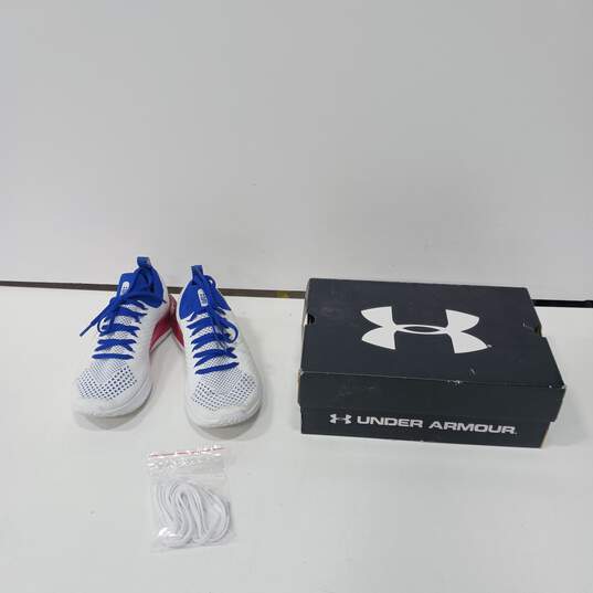 Men's White Under Armour Shoes Size 8 image number 1