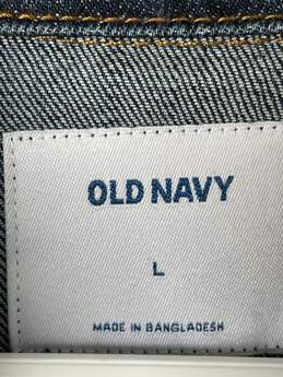 Old Navy Womens Blue Cotton Blend Jean Jacket Size Large T-0552465-Q alternative image