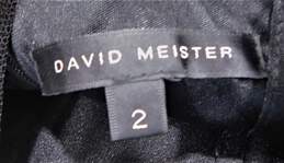 David Meister Women's Sleeveless Black Dress Size 2 alternative image