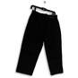 Womens Black Denim Dark Wash Pocket Stretch Regular Fit Cropped Jeans Sz 10 image number 2