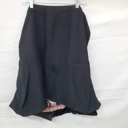Wm Paul Smith Black A-Line Skirt Sz 40 alternative image
