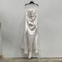 NWT Womens White Pleated Square Neck Strapless Wedding A-Line Dress Sz 24W image number 1