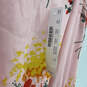 NWT Womens Pink Floral V-Neck Short Sleeve Back Zip Maxi Dress Size 2 image number 4