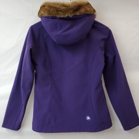 Marmot Purple Full Zip Hooded Jacket Women's M image number 2