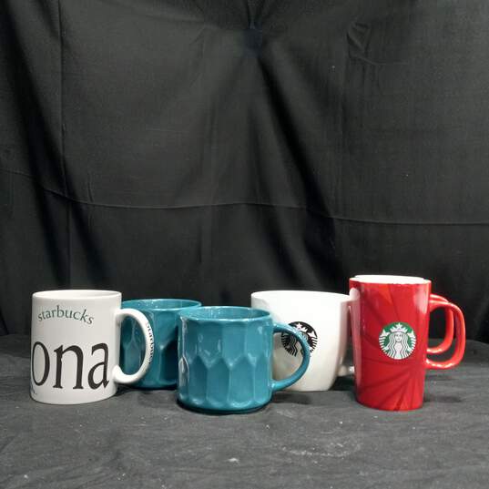 Bundle of 6 Assorted Starbucks Ceramic Mugs image number 4
