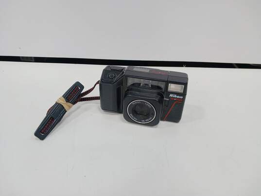 Nikon Tele Touch Point & Shoot 35mm Film Camera w/Neck Strap image number 1