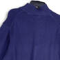 NWT Mens Blue Tight-Knit 1/4 Zip Mock Neck Long Sleeve Pullover Sweater XL image number 4