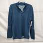 NWT Smartwool MN's Intraknit Thermal Merino 1/4 Zip Blue Pullover Size L image number 1