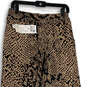 NWT Womens Multicolor Snake Print Elastic Waist Wide Leg Trouser Pants Sz 6 image number 3