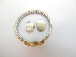 Vintage Lady Elgin 14K Yellow Gold Case 19 Jewels Stretch Band Wrist Watch 17.9g