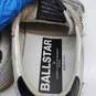 Ballstar Golden Goose White Leather Skateboarding Lace Up Sneakers image number 4