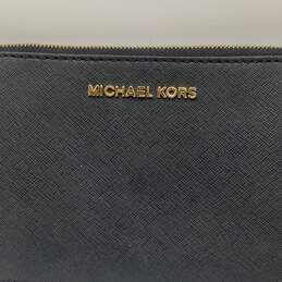 Michael Kors Womens Black Leather Adjustable Strap Crossbody Bag Handbag