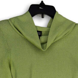 Womens Green Regular Fit Turtleneck Long Sleeve Pullover Sweater Size Small