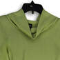 Womens Green Regular Fit Turtleneck Long Sleeve Pullover Sweater Size Small image number 1