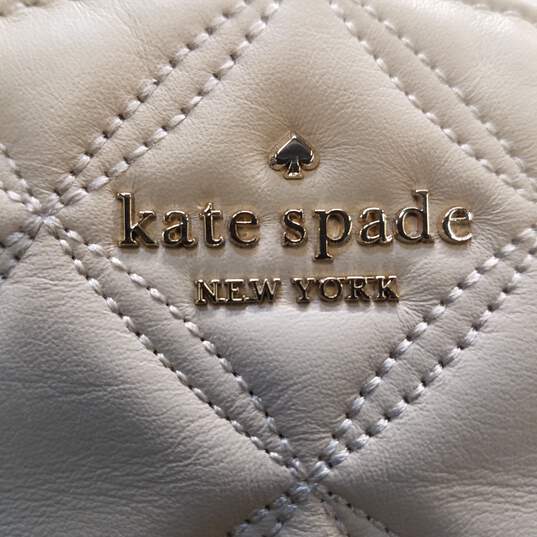 Kate Spade Quilted Leather Natalia Mini Backpack Cream image number 5