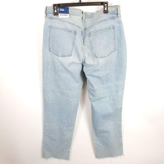 Old Navy Women Blue High Rise Slouchy Jeans Sz 14 NWT image number 2