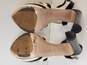 Miu Miu Black and Ivory Patent Leather Sandals Size 7.5 (Authenticated) image number 5