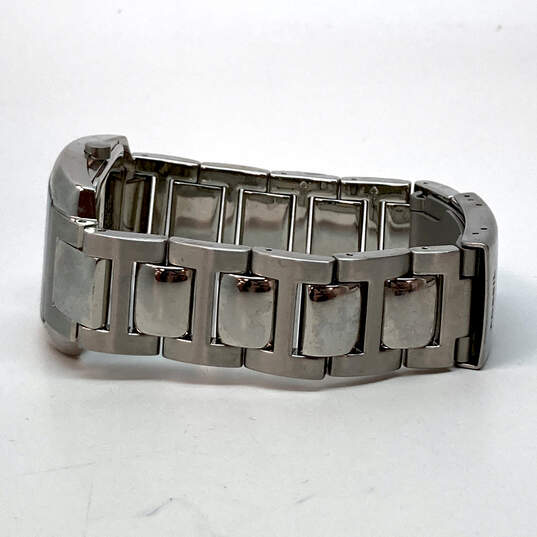 Designer Fossil Arkitekt FS-4074 Silver-Tone Stainless Steel Wristwatch image number 4