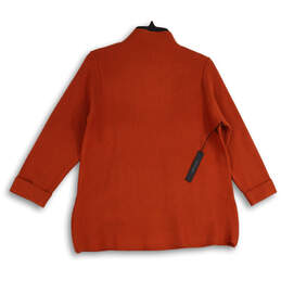 NWT Womens Orange Mock Neck Long Sleeve Pullover Sweater Size Large alternative image