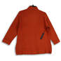 NWT Womens Orange Mock Neck Long Sleeve Pullover Sweater Size Large image number 2