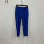 Womens Blue Flat Front Slash Pocket Straight Leg Dress Pants Size 4 image number 1