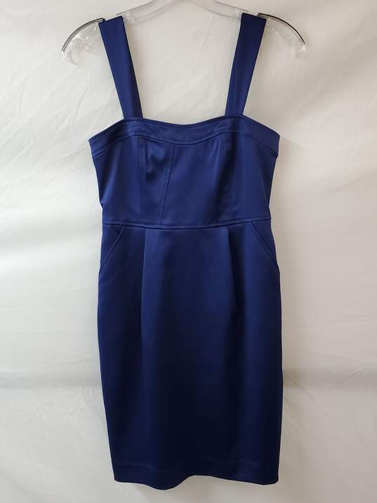 Express Blue Satin Mini Dress Size 0 image number 1