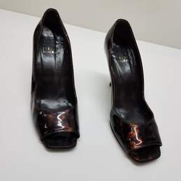 Stuart Weitzan Patent Leather Printed Heels - Sz 6 alternative image