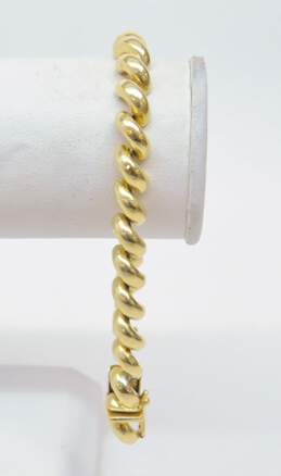 14K Yellow Gold Fancy Link Chain Bracelet for Repair 13.9g alternative image
