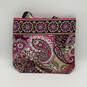 Womens Pink Paisley Print Quilted Inner Pocket Double Handle Tote Bag image number 2