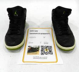 Jordan 1 Phat Black Action Green Men's Shoes Size 10 COA