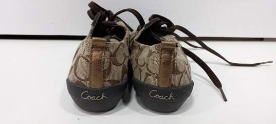 Coach Women's Belina Brown Canvas Sneakers Size 6 image number 4