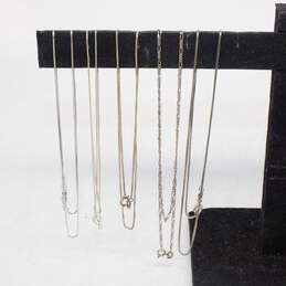 Assortment of 5 Sterling Silver Necklace Chains - 10.7g