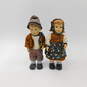 Vintage Handpainted Bisque Porcelain Alpine Boy And Girl Doll IOB image number 4
