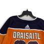 Adidas Mens Orange Blue Edmonton Oilers Leon Draisaitl #29 Hockey Jersey Size 40 image number 4