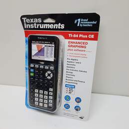 VTG. Texas Instruments TI-84 Plus CE Enhanced Graphing Calculator + Sofwtare (PC/Mac) Sealed Untested*