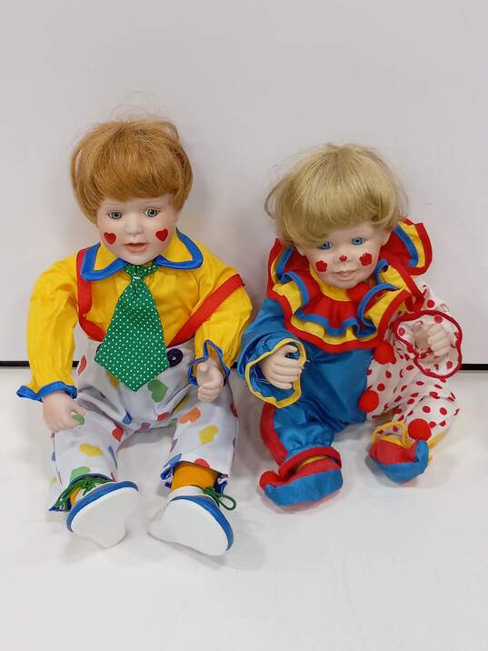 5 Porcelain Assorted Clown Baby Lot image number 4