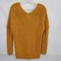 Super Dry Cora Ribbed Yellow V-Neck Jumper Knit Sweater Size 4 US image number 2