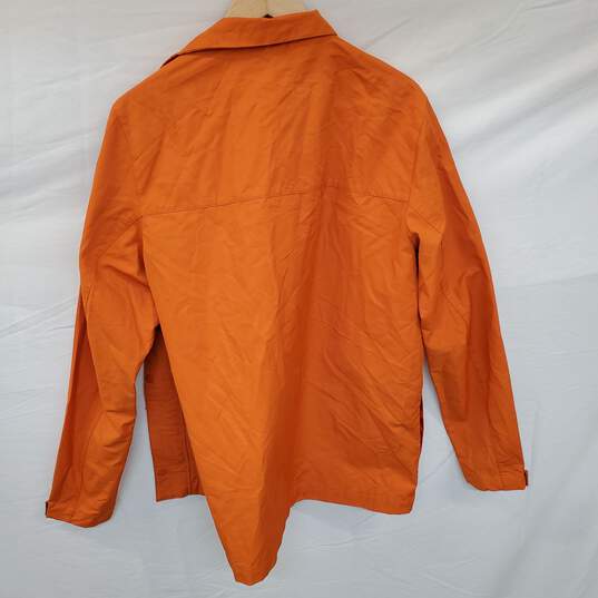 Mn Nike Orange Wind Breaker Jacket Standard Fit Sz Medium image number 2