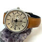 Designer Fossil Silver-Tone Round Dial Adjustable Strap Analog Wristwatch image number 1