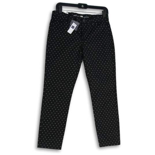 NWT Gap Womens Black White Polka Dot Slash Pocket Slim Fit Khaki Pants Size 2 image number 1