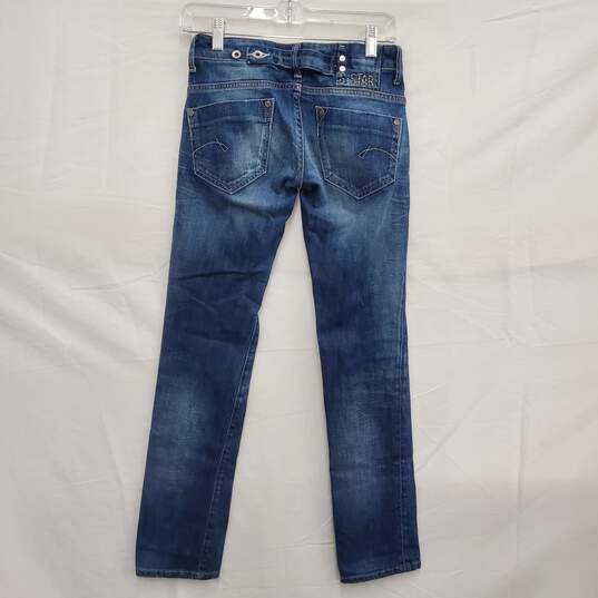 G-Star Wm's Raw Denim Blue Jeans Size 26 x 34 image number 2