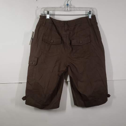 NWT Mens Cotton Regular Fit Pockets Flat Front Cargo Shorts Size 8 image number 2