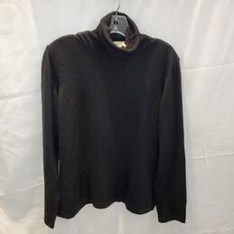 Chiara Marconi Wool Made in Italy Black Turtleneck Sweater Size XL